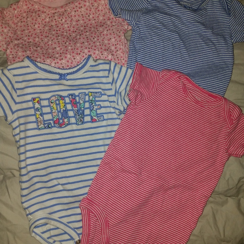 12 9M Carter's Onesies
